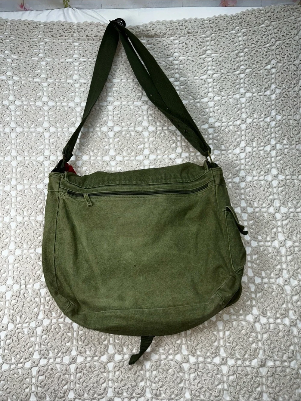 Harry Potter Durmstrang Messenger Bag – Olive Green Canvas Crossbody